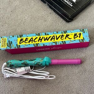 Beachwaver B1 Pink & Teal 1" curling wand! Brand new in box!!